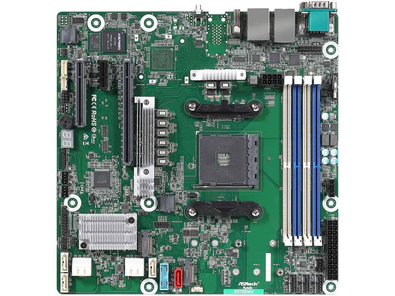 ASRock Mainboard W880D4U Micro-ATX Sockel LGA 1851 Single - Mainboard - Intel Sockel 1851 (Core Ultra 100&200) (W880D4U) (W880D4U) thumbnail