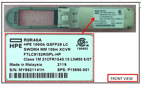 HP 100Gb QSFP28 LC SWDM4 (P15890-001) thumbnail
