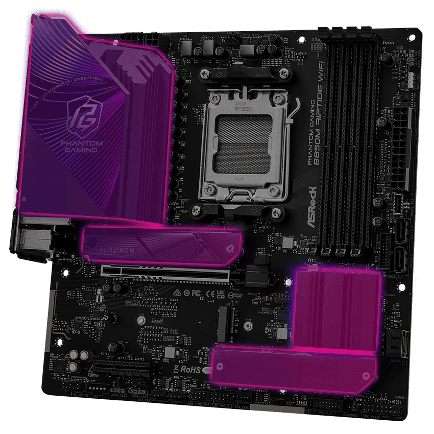 ASRock B850M Riptide WiFi (B850M RIPTIDE WIFI) thumbnail