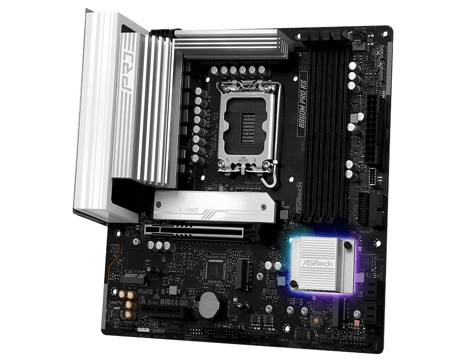 ASROCK B860M Pro RS LGA1851 DDR5 mATX MB (B860M PRO RS) thumbnail