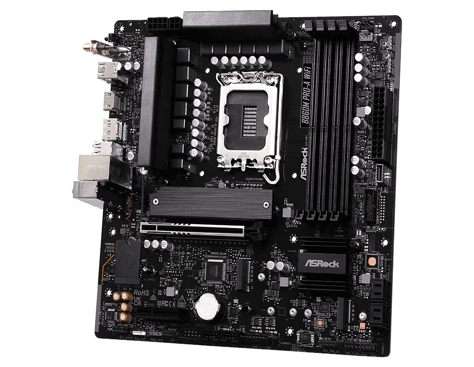 ASROCK B860M Pro-A WiFi LGA1851 DDR5 m (B860M PRO-A WIFI) thumbnail
