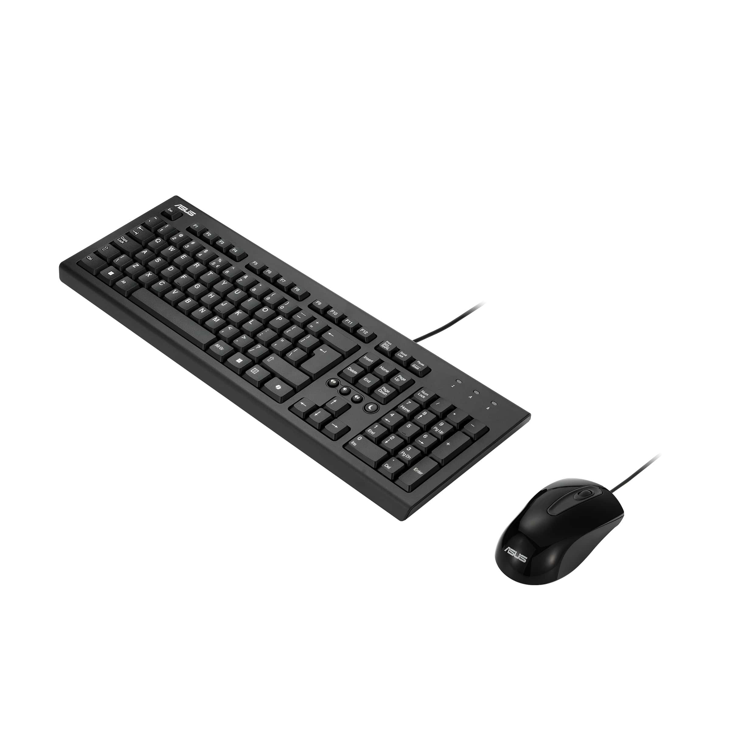 ASUS U2000 KEYBOARD+MOUSE/BK/UI toetsenbord Inclusief muis Universeel USB Zwart (90-XB1000KM001K0) thumbnail