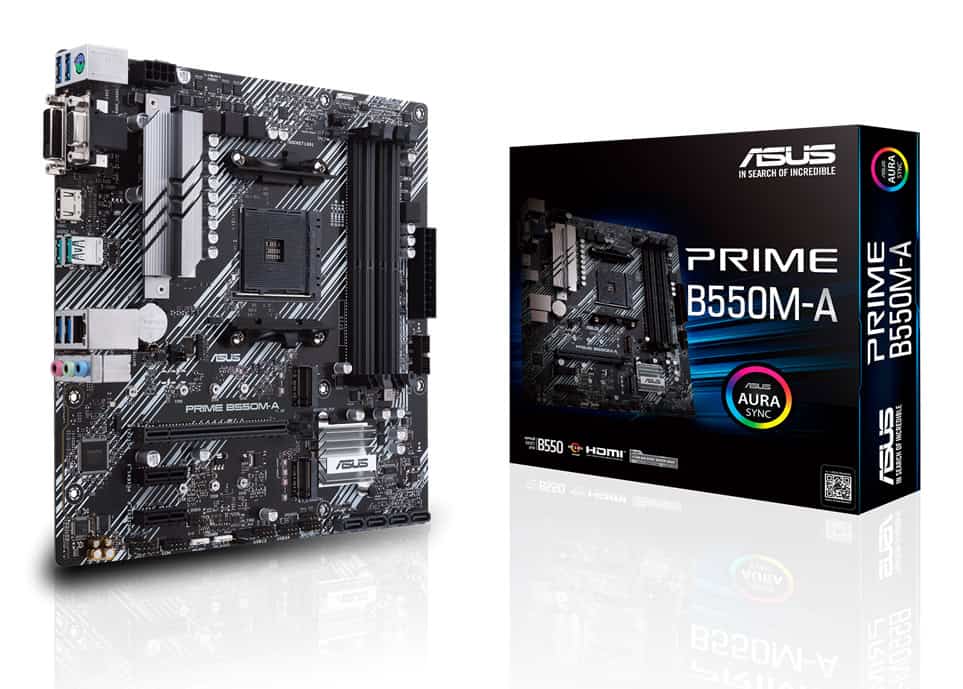 ASUS PRIME B550M-A AMD B550 Socket AM4 micro ATX (PRIME B550M-A) thumbnail