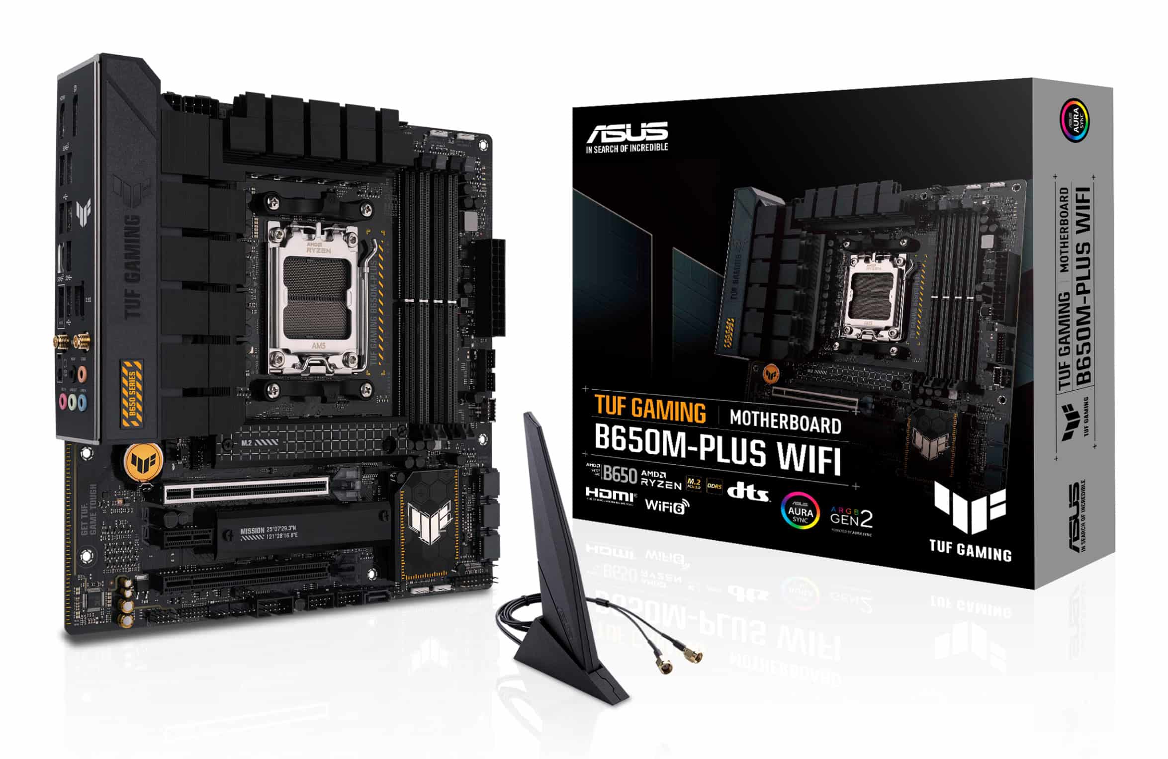 ASUS TUF GAMING B650M-PLUS WIFI AMD B650 Socket AM5 micro ATX (TUF GAMING B650M-PLUS WIFI) thumbnail