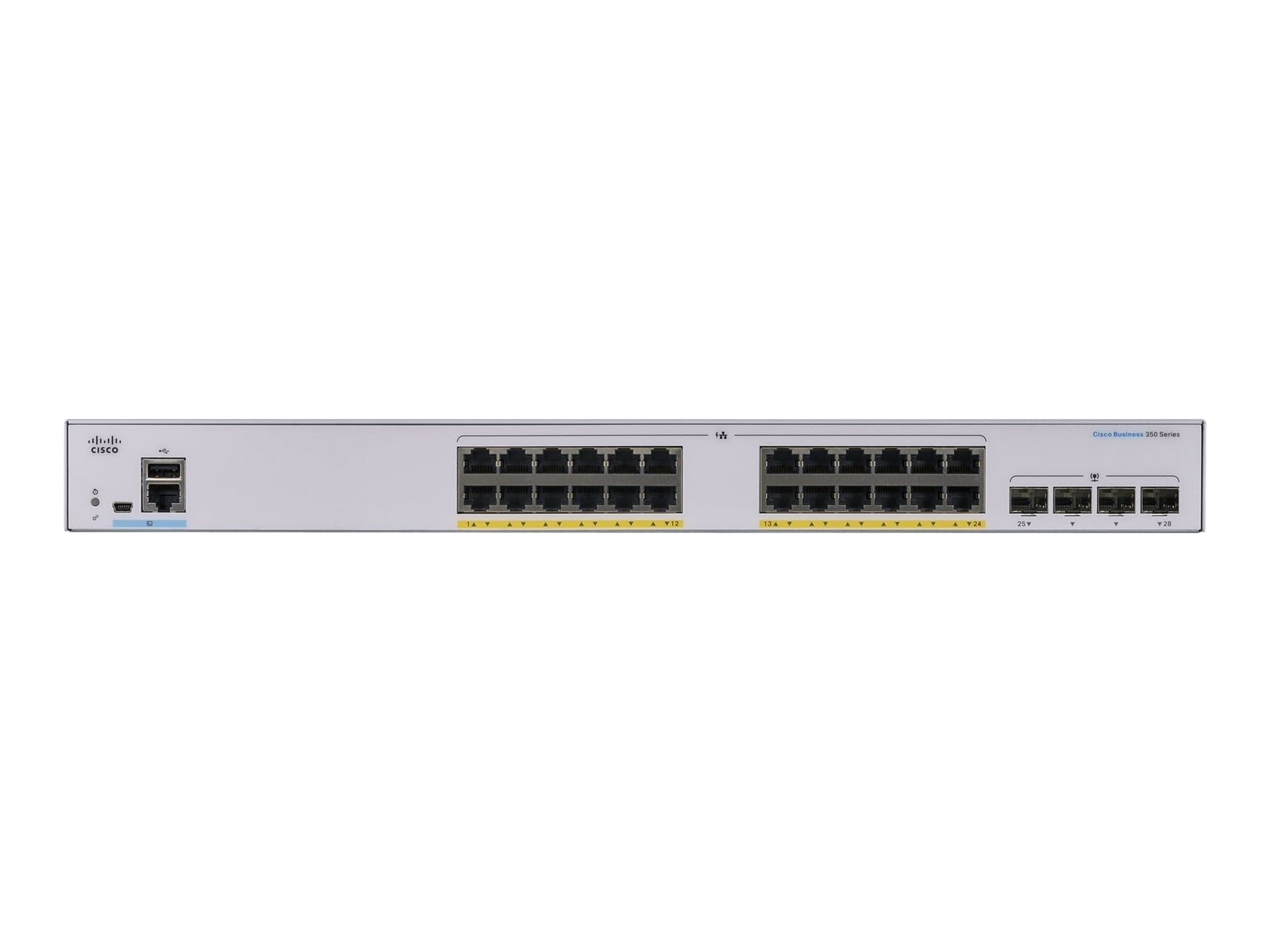 Cisco Network Switch Managed L2/L3 (CBS350-24P-4G-EU-RF) thumbnail