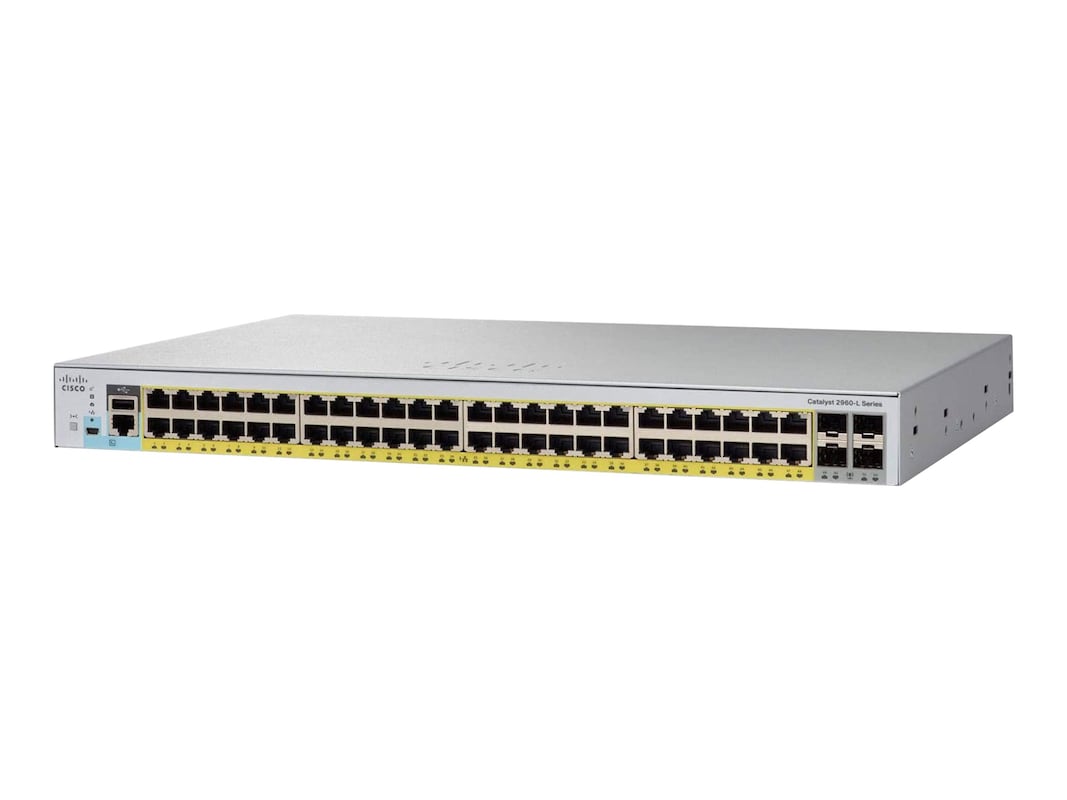 Cisco Catalyst 2960L-SM-48PS - Pøepínaè - L3 - inteligentní - 48 x 10/100/1000 (PoE+) + 4 (WS-C2960L-SM-48PS) thumbnail