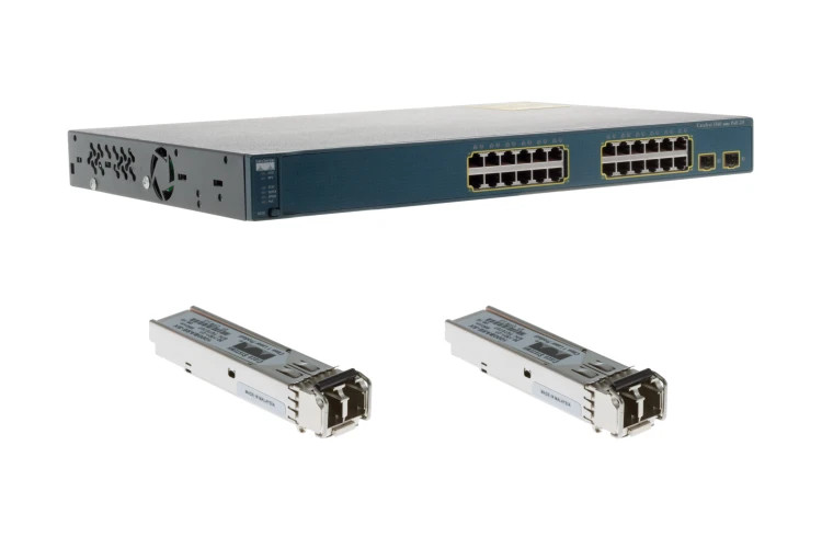Cisco Switch, 10/100 PoE,2 SFP,IPB/REFRESH (WS-C3560V224PSS-RF) thumbnail
