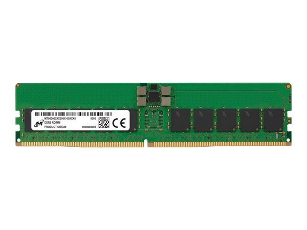 Crucial 32GB Micron Modul DIMM 288-PIN - 6400 MT/s / PC5-25600 - CL52 - registriert - ECC (MTC20F2085S1RC64BH1T) thumbnail
