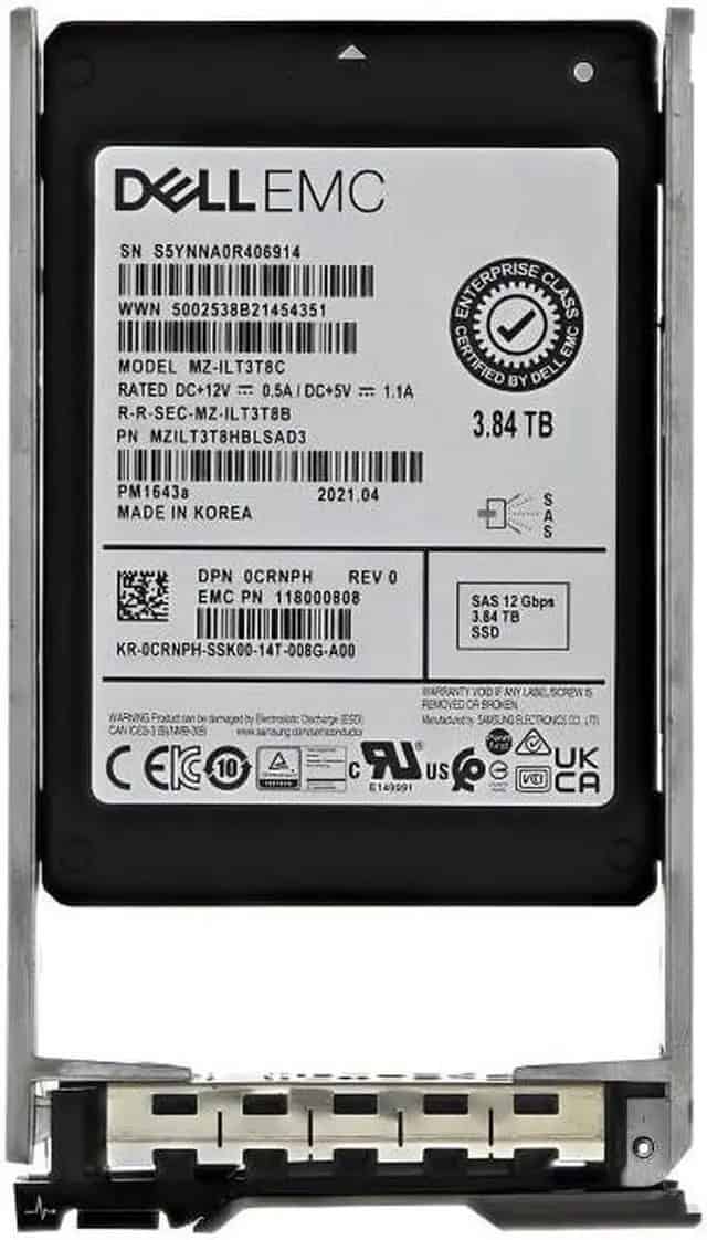 Dell CML 3.84TB SSD 12Gbps 2.5 (CT0H2-CML-RFB) thumbnail