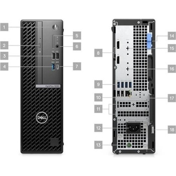 Dell OptiPlex 5000 - SFF - Core i5 12500 / 3 GHz - vPro - RAM 8 GB - SSD 256 GB - NVMe, Cl (WMH6N) thumbnail