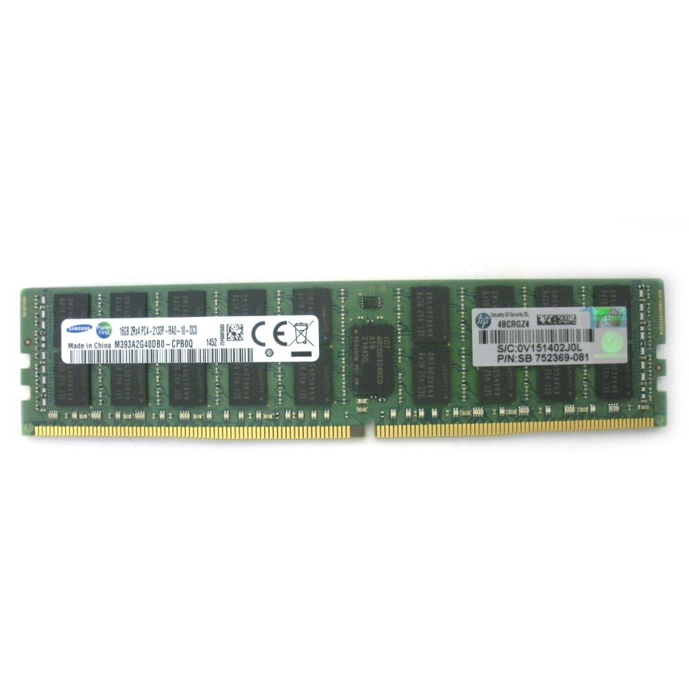 HP 16GB 2Rx4 DDR4-2133 CAS-15 Memory Gen9 (v3) (726719-B21-R4) thumbnail