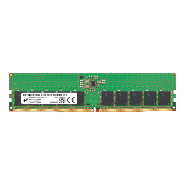 Micron ECC UDIMM DDR5 16GB 1Rx8 5600MHz PC5-38400 ECC UNBUFFERED | MTC10C1084S1EC56BR (MTC10C1084S1EC56BR) thumbnail