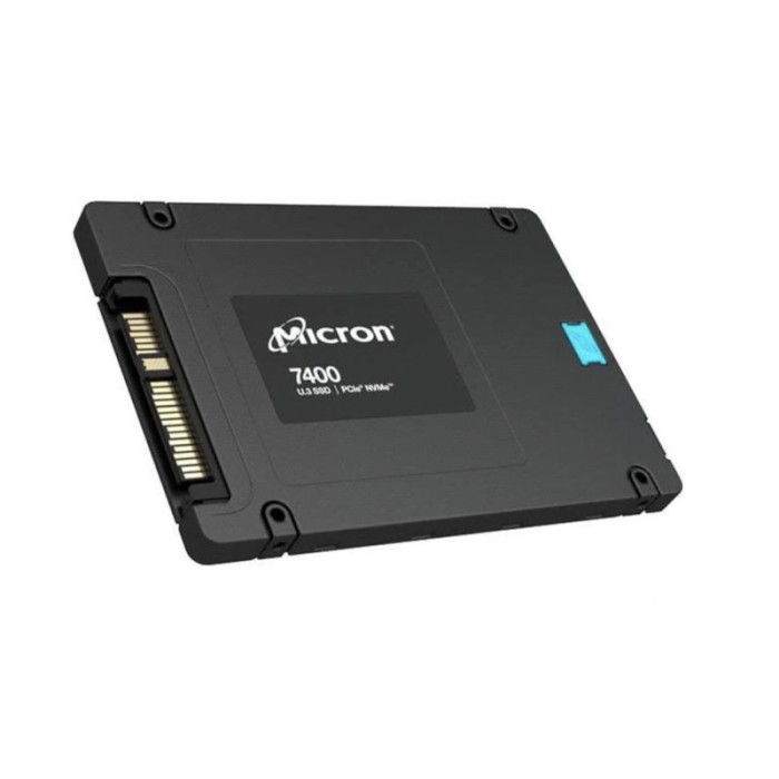 Micron 7400 PRO - SSD - 3.84 TB - interní - 2.5 - U.3 PCIe 4.0 (NVMe) (MTFDKCB3T8TDZ-1AZ1ZABYYR) thumbnail