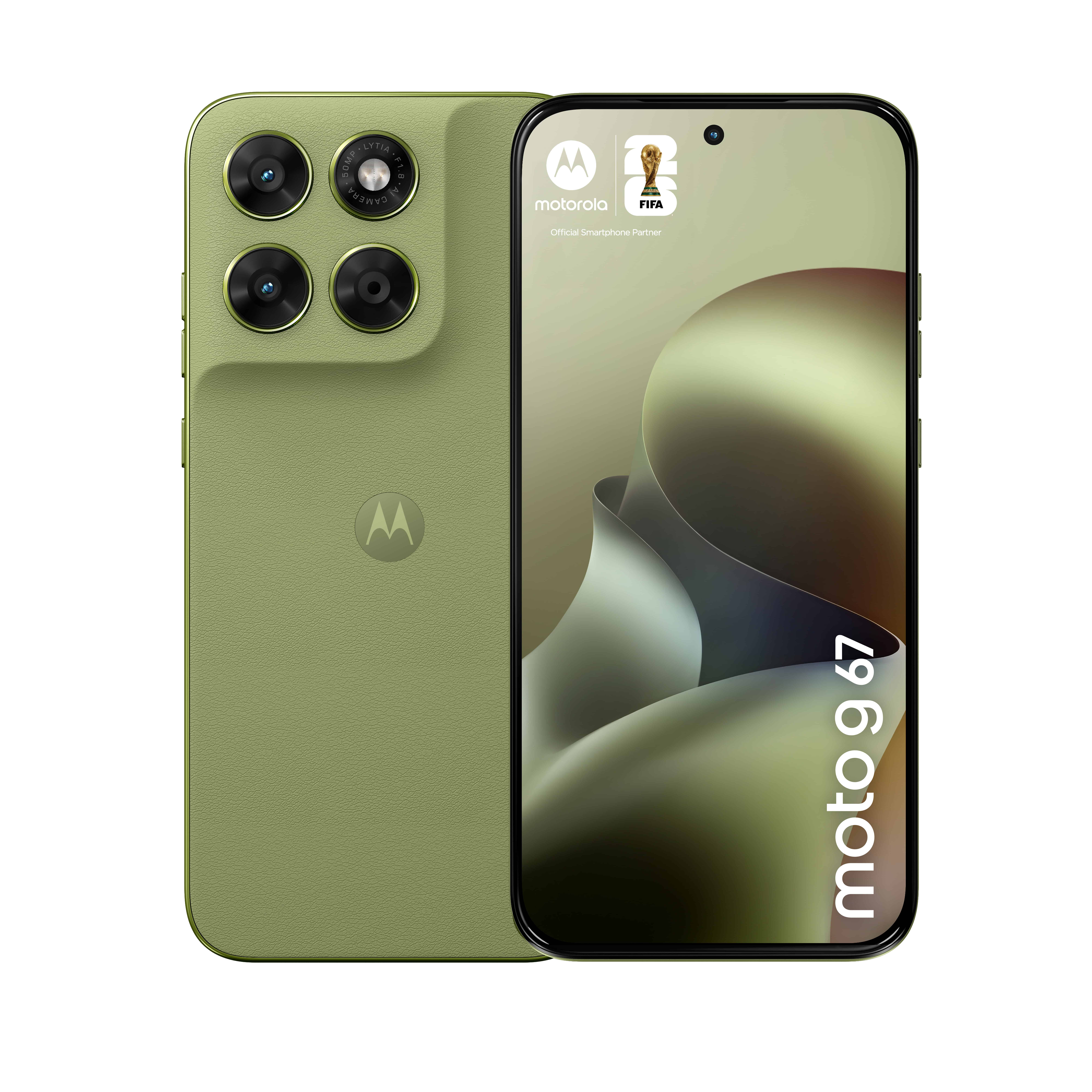 Motorola moto g67 17,3 cm (6.8") Hybride Dual SIM Android 16.0 5G USB Type-C 4 GB 128 GB 5200 mAh Groen (PBAU0003SE) thumbnail