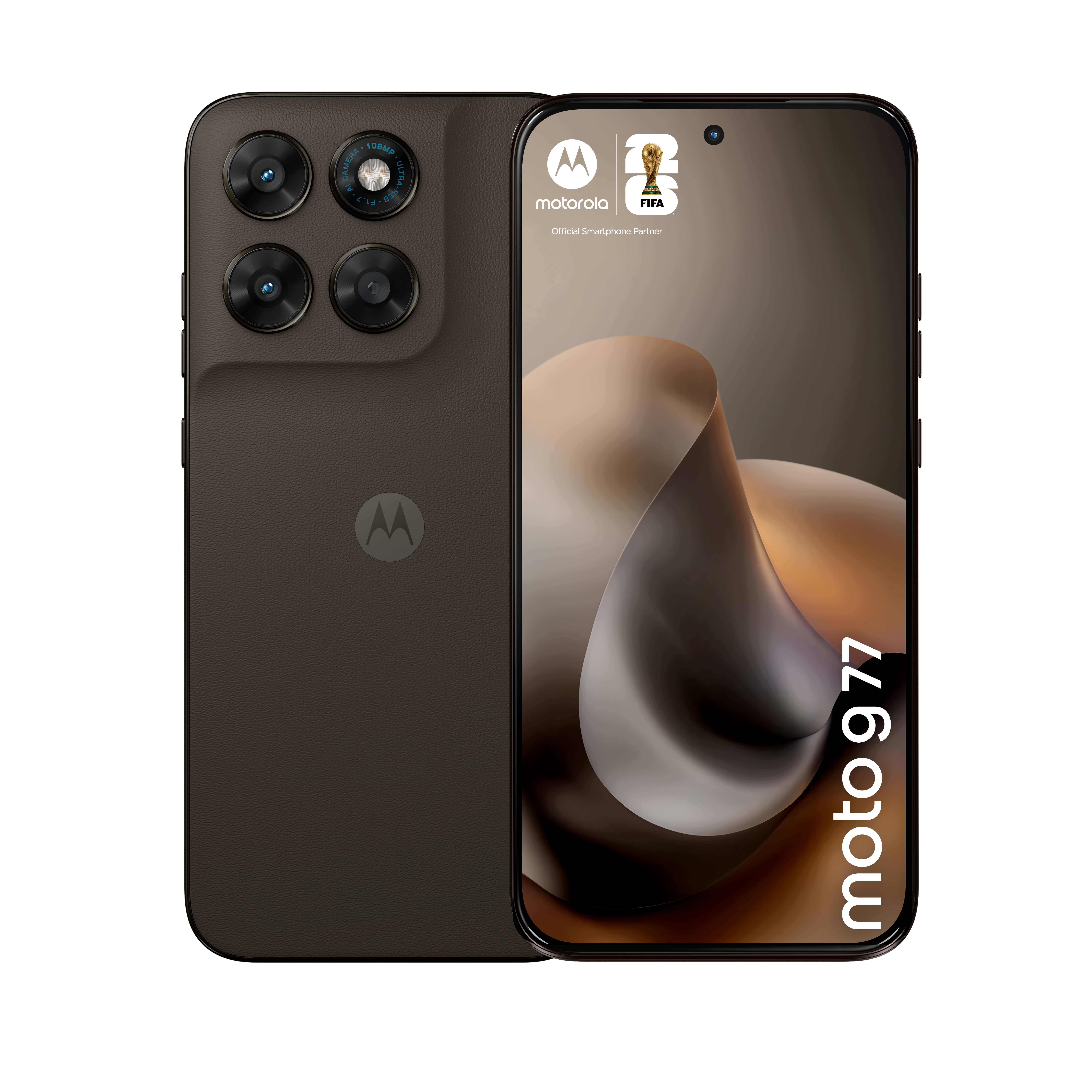 Motorola moto g77 17,3 cm (6.8") Hybride Dual SIM Android 16.0 5G USB Type-C 8 GB 256 GB 5200 mAh Zwart (PBAW0036ES) thumbnail