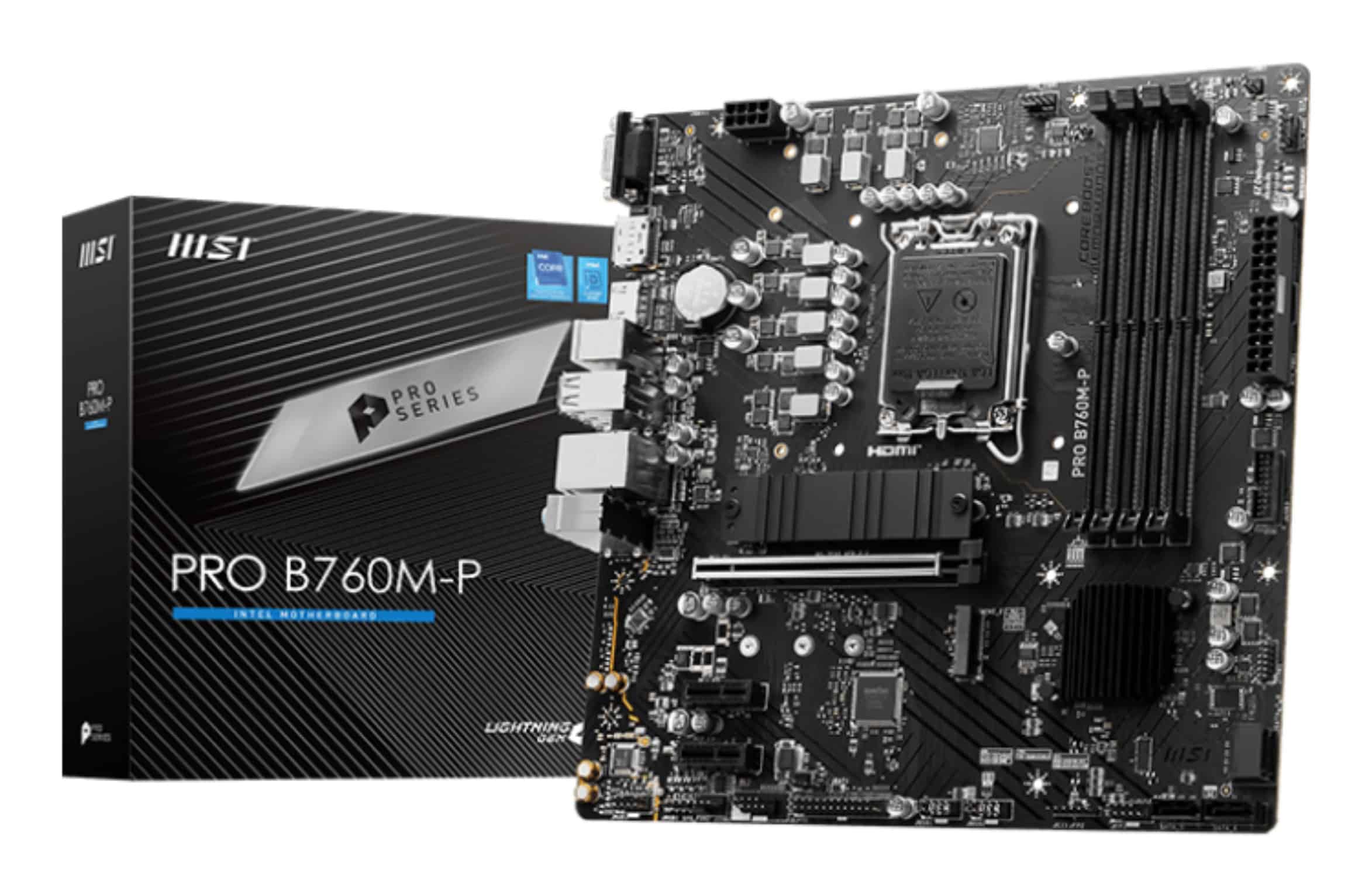 MSI PRO B760M-P moederbord Intel B760 LGA 1700 micro ATX (PRO B760M-P) thumbnail