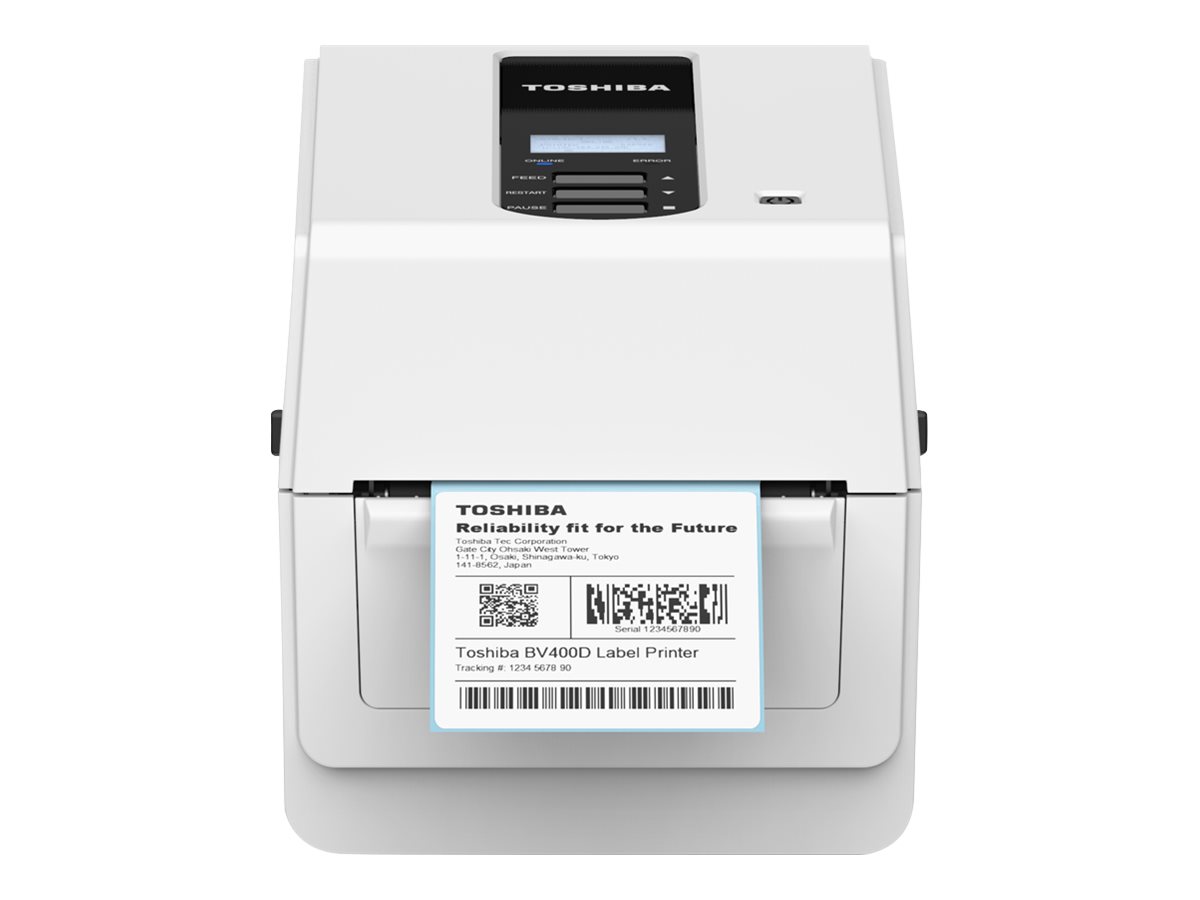 Toshiba TEC BV410D - Etikettendrucker - Thermodirekt - Rolle (11,8 cm) - 203 dpi - bis zu 177.8 mm/Sek. - USB 2.0, LAN - weiß (1 (18221168953) thumbnail
