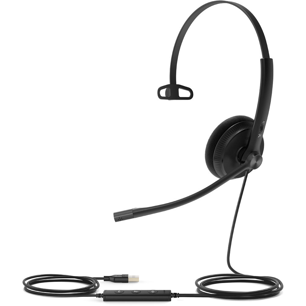 Yealink UH34 Lite Mono - Headset - On-ear - Wired (UH34 LITE MONO UC) (UH34 LITE MONO UC) thumbnail