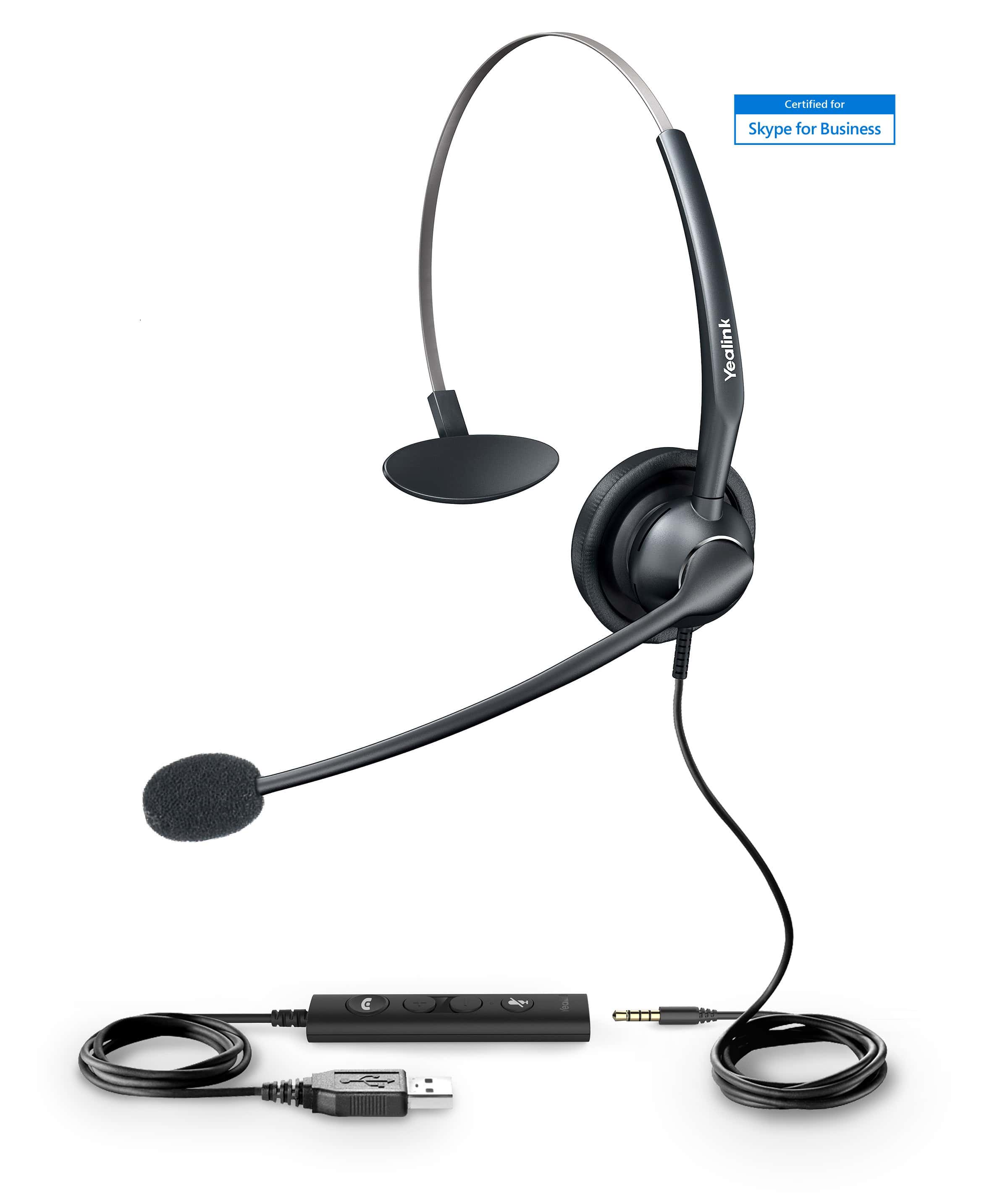 Yealink YHS34 Dual - Headset - On-ear - Wired (YHS34 DUAL) (YHS34 DUAL) thumbnail