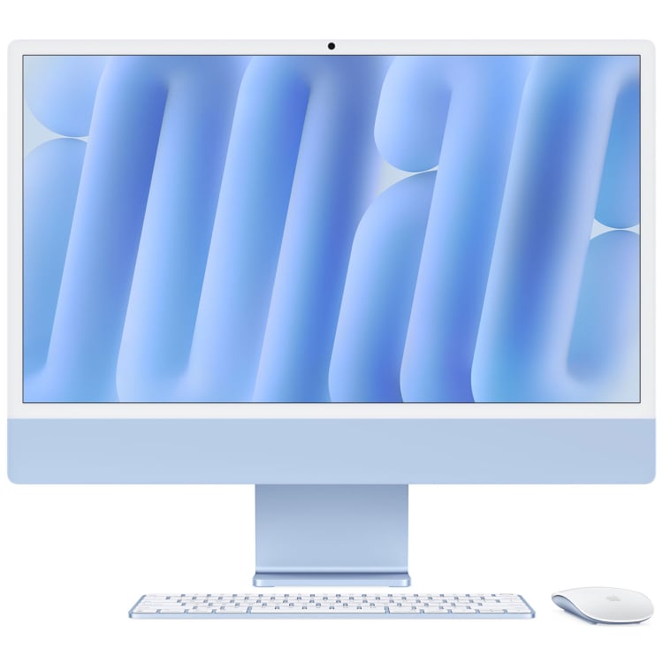 APPLE iMac Z1EQ 59,62cm 23,5Zoll Standardglas M4 10C CPU/10C GPU/16C N.E. 16GB 512GB SSD Gbit Eth MM NumKey TID DE Blau (Z1EQ-MW (Z1EQ-MWV33D/A-07FEXR) thumbnail