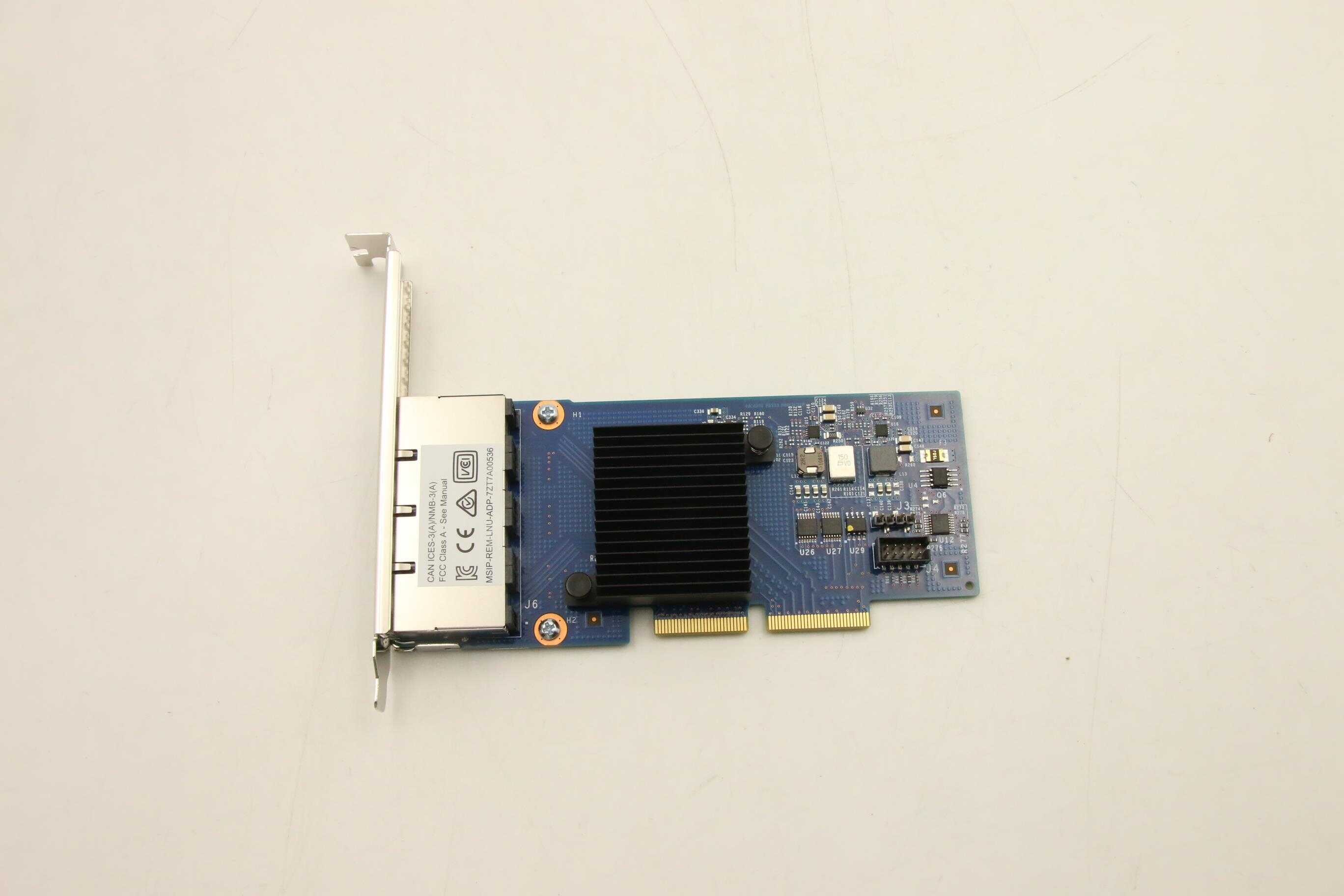 Lenovo ThinkSystem Intel I350-T4 ML2 1Gb 4-Port RJ45 Ethernet Adapter (00YK614) thumbnail