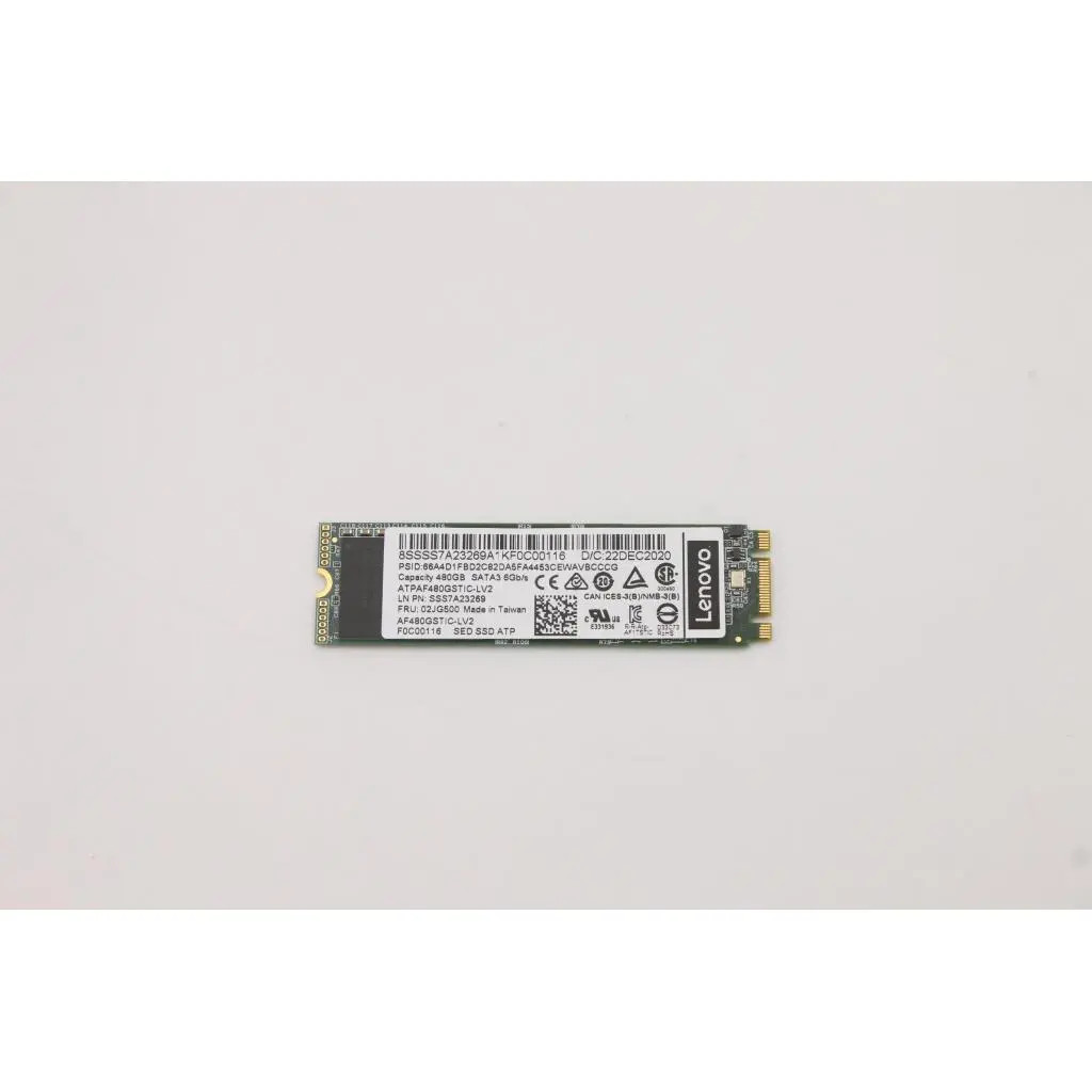 Lenovo M.2 Industrial A600i 480GB SATA SED SSD (02JG500) thumbnail