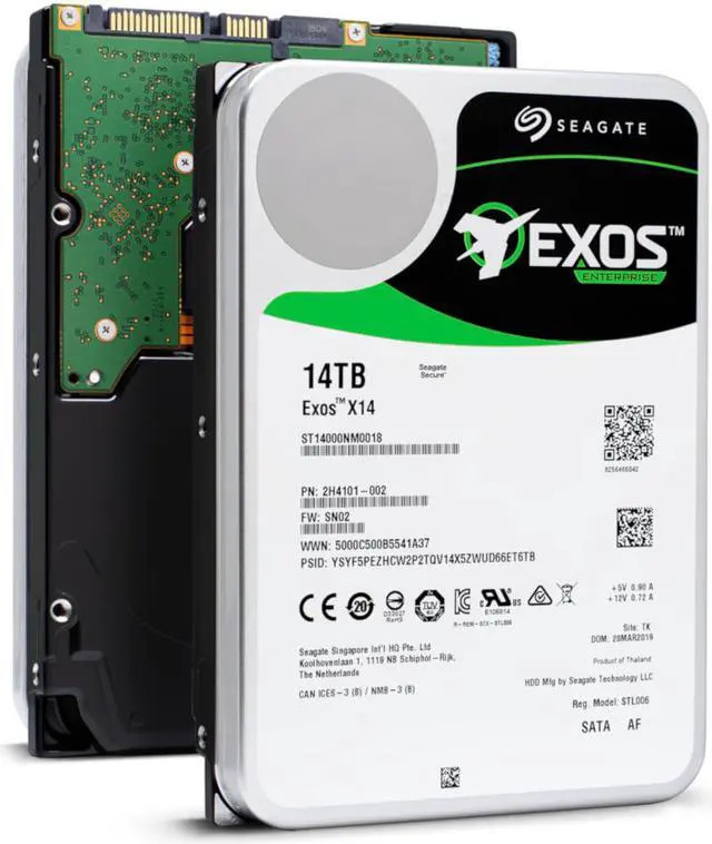 Lenovo Seagate Exos X14 14TB 7.2K SATA 6Gb/s 256MB 3.5 HD (ST14000NM0018) thumbnail