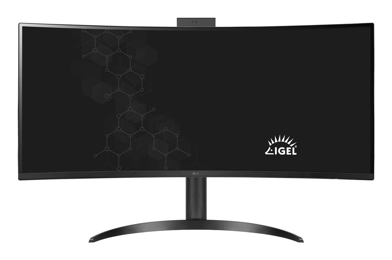 LG 34CR651I-6P All-in-One PC/workstation Intel® Pentium® Silver N6005 86,4 cm (34") 3440 x 1440 Pixels All-in-One thin client 8 GB DDR4-SDRAM 16 GB eMMC Wi-Fi 6 (802.11ax) Zwart (34CR651I-6P) thumbnail