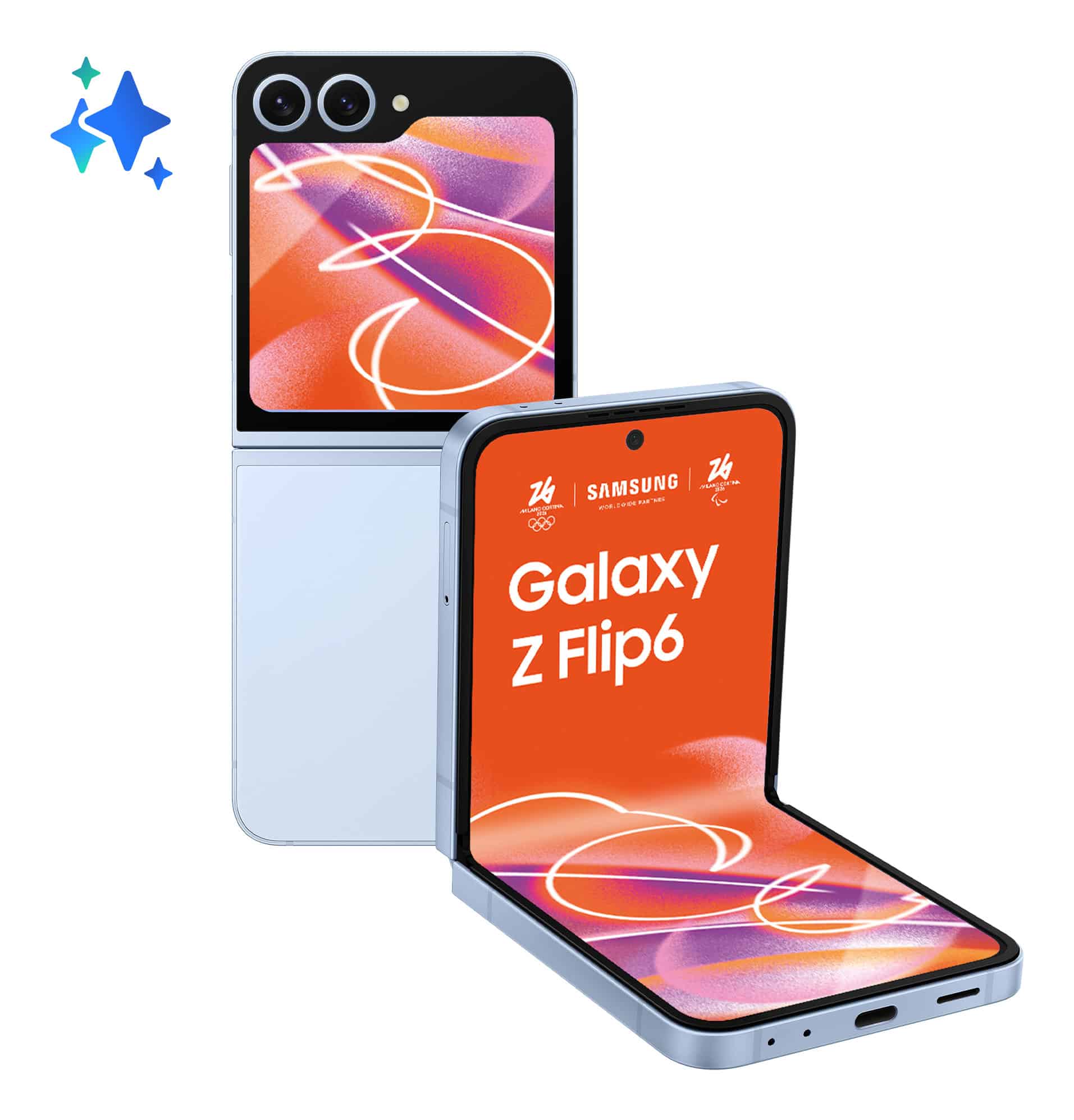 Samsung Galaxy Z Flip6 17 cm (6.7") Dual SIM Android 14 5G USB Type-C 12 GB 256 GB 4000 mAh Blauw (SM-F741BLBGEUE) thumbnail