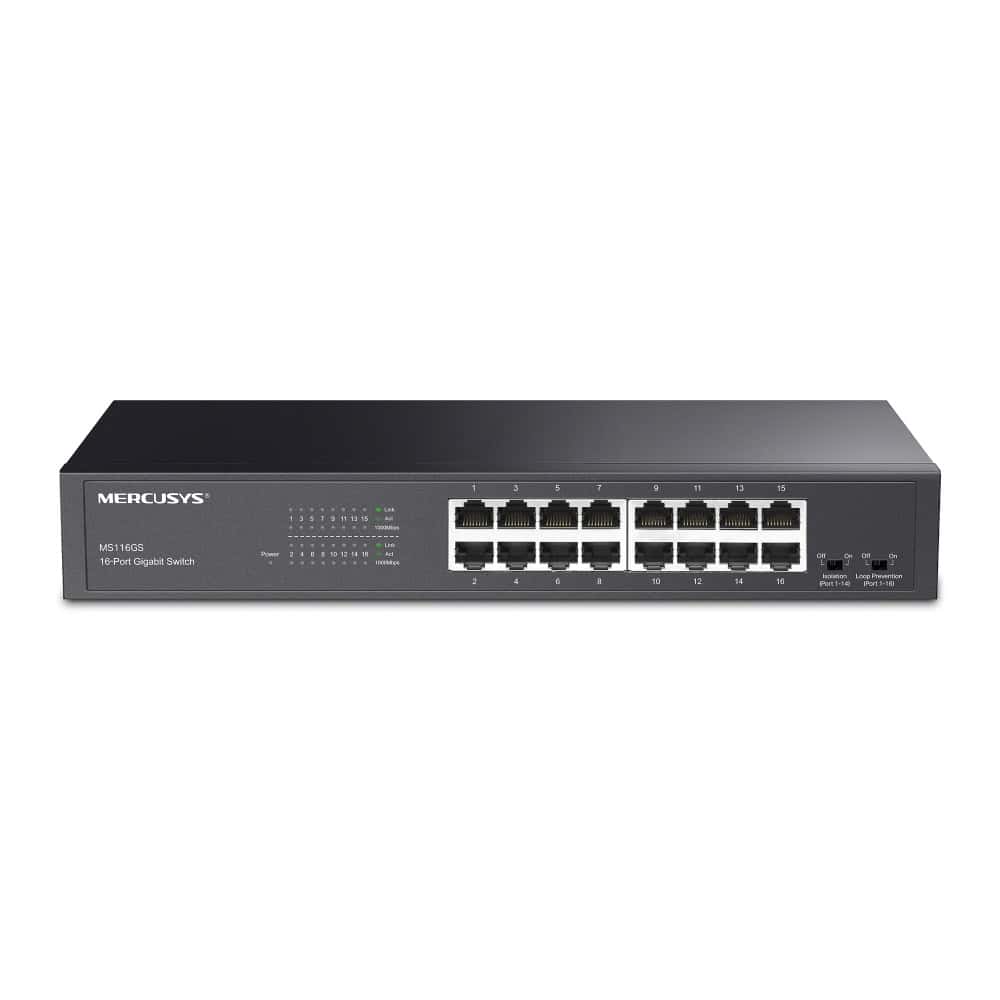 TP-Link MS116GS network switch Gigabit Ethernet (10/100/1000) Black (MS116GS) thumbnail