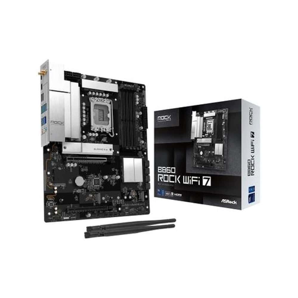 ASROCK B860 Rock WiFi 7 DDR5 Intel S1851 retail (90-MXBUA0-A0UAYZ) thumbnail