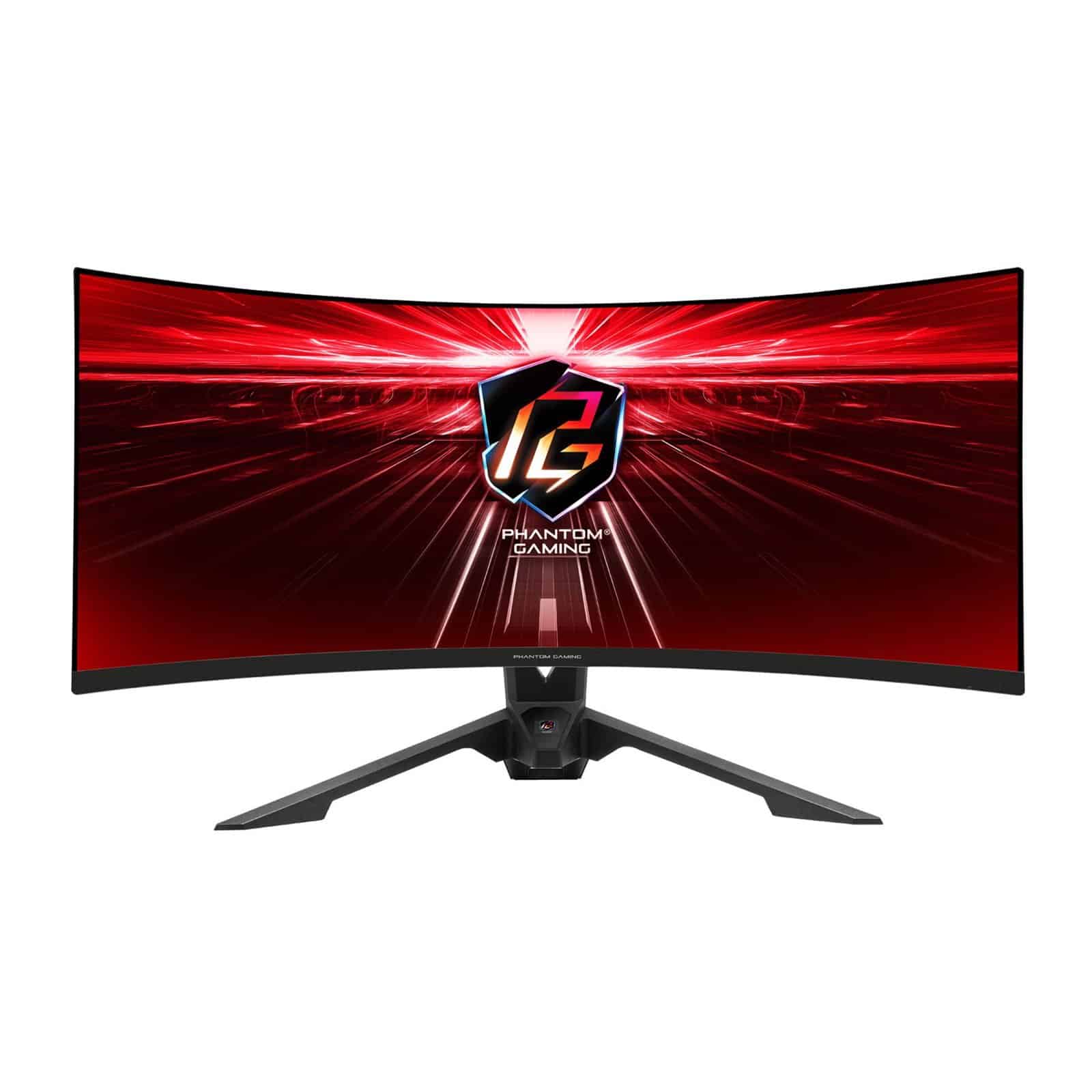 ASRock 34inch ASRock Phantom Gaming PG34WQ15R3A UWQHD curved monitor (Black) 165Hz (90LXA010-A0E3A0V) thumbnail