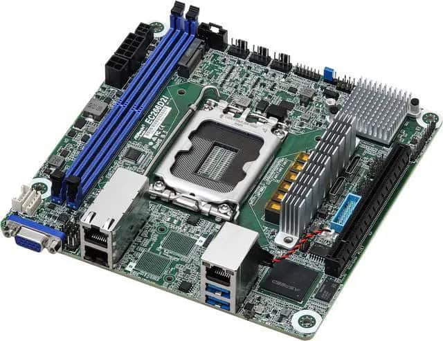 ASRock EC266D2I-2T/AQC, 1xSKT LGA 1700, Intel E-2400, C266, SATA, NVMe, 1xM.2, 2x10GbE, IPMI (EC266D2I-2T/AQC) thumbnail