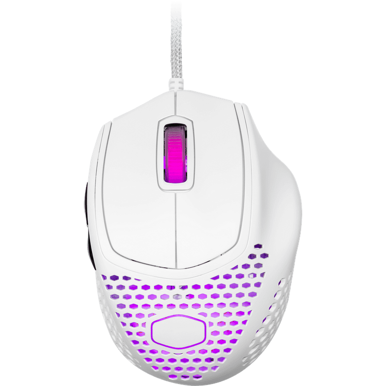 COOLER MASTER MM720 RGB WIRED GAMER MOUSE (GLOSSY WHITE) (MM-720-WWOL2) thumbnail