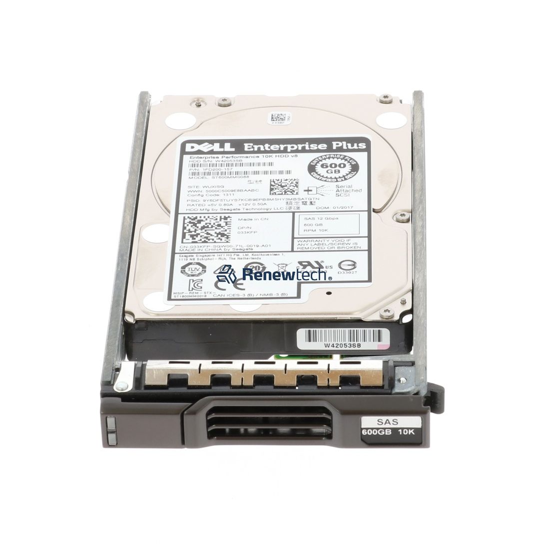 Dell 600GB 10K 2.5 SAS 12G Compellent 33KFP (400-AHEQ) thumbnail