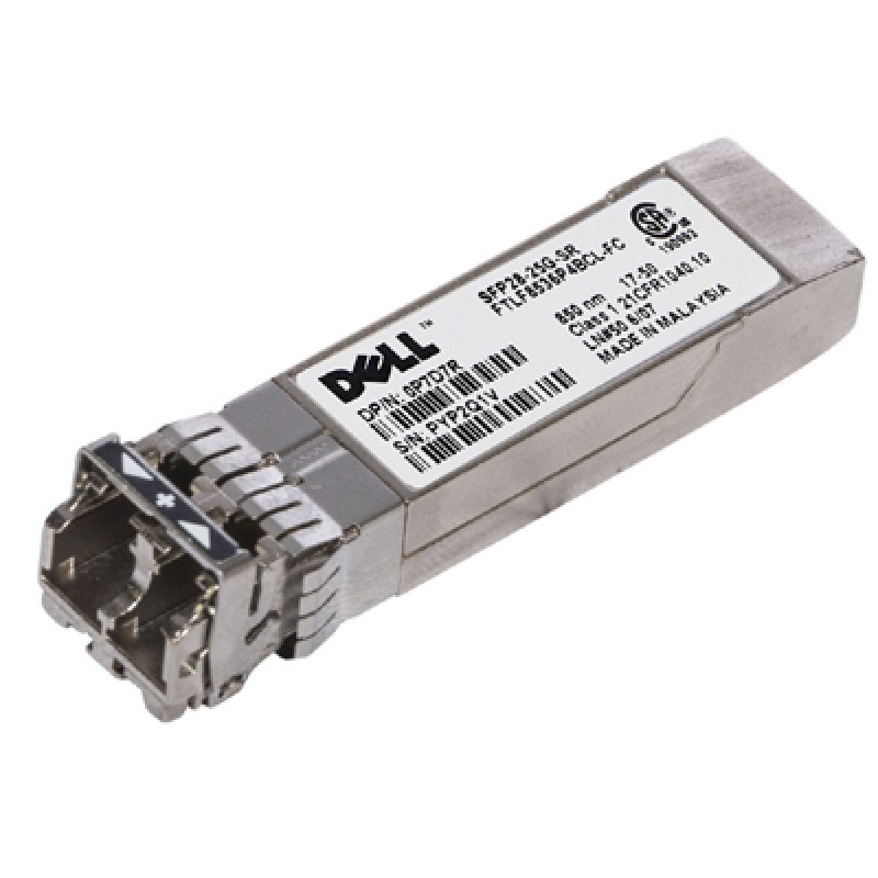 Dell Finisar FC 25G SFP28 Short Range Transceiver MMF Duplex LC (407-BBZS) thumbnail