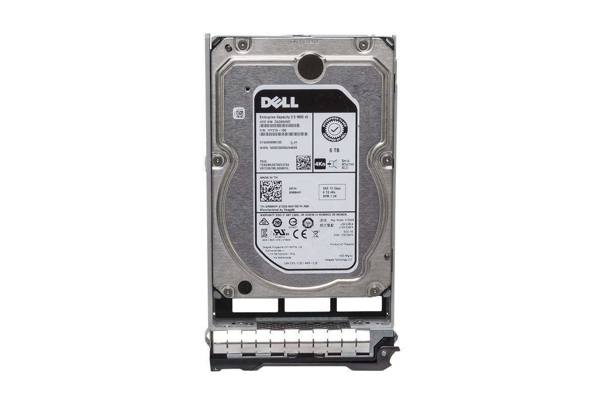 Dell 6TB 7.2K 3.5 SAS 12G 4Kn R69WP (R69WP) thumbnail