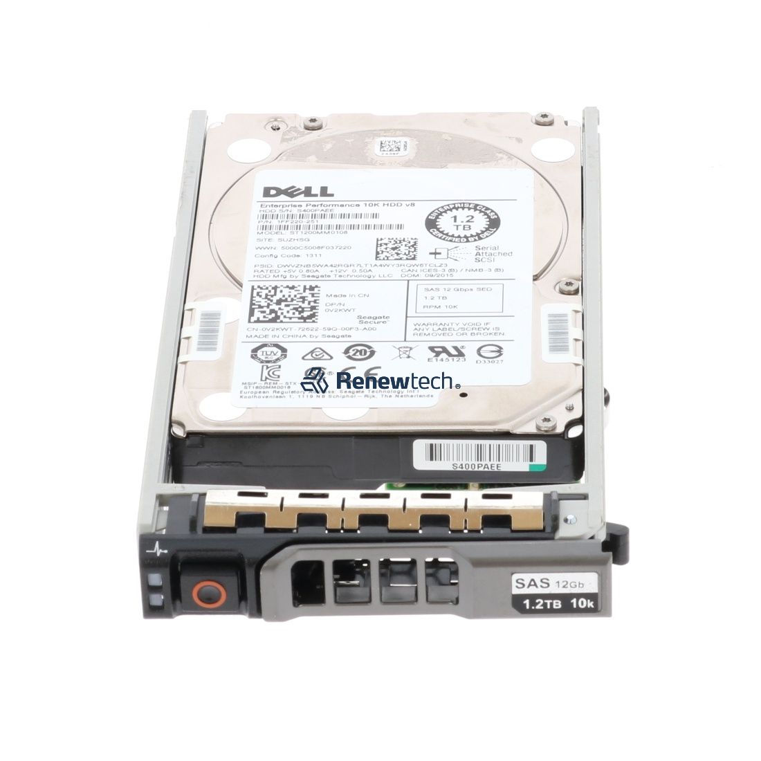 Dell 1.2TB 10K 2.5 SAS 12G SED V72XD (V72XD) thumbnail