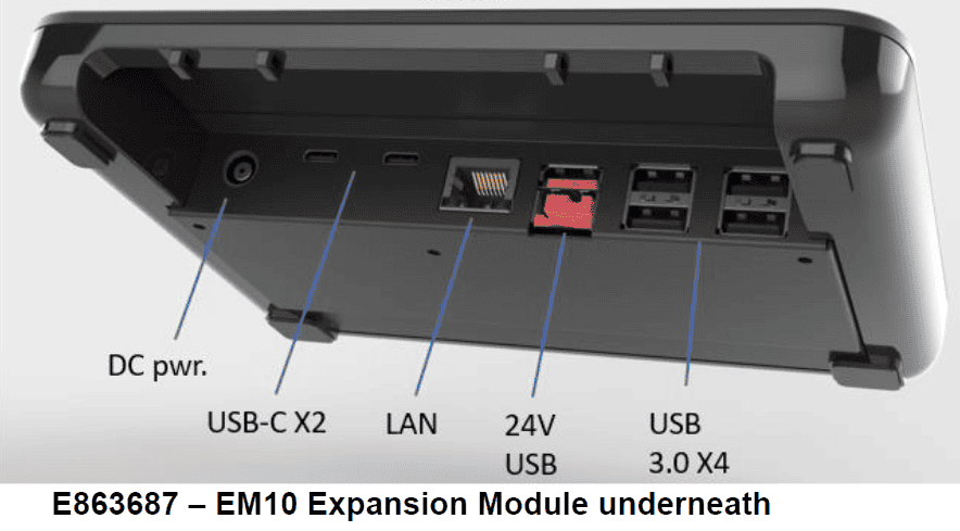 Elo Touch Solutions Elo EM10 Expansion Module - Docking station - USB-C (E863687) (E863687) thumbnail