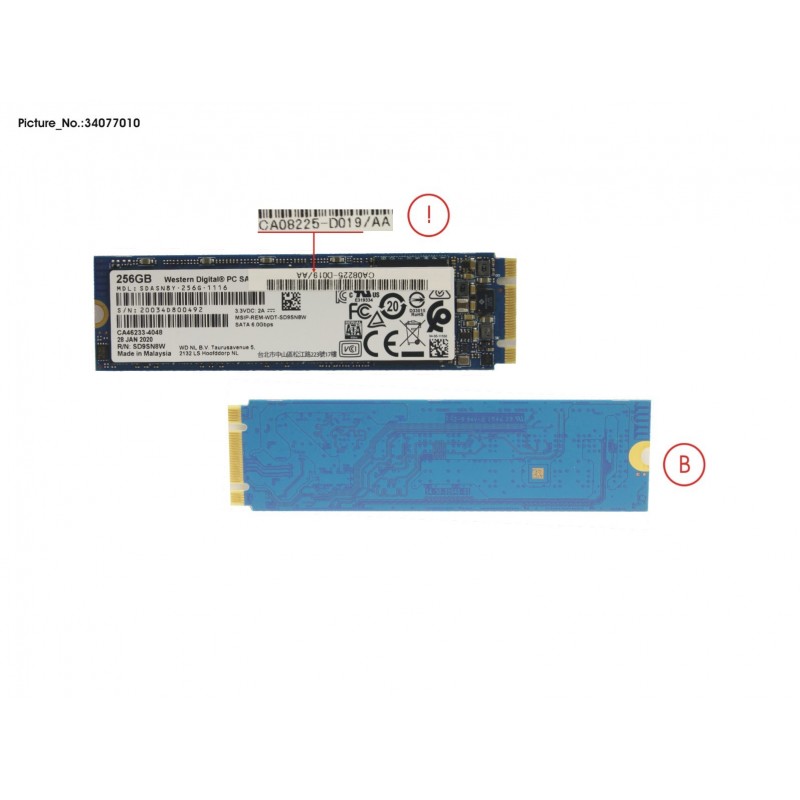 Fujitsu AF250 S2 BUD 256GB M.2 (34077010) thumbnail