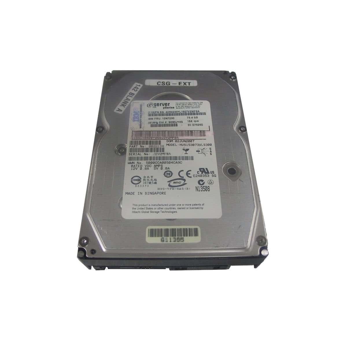Lenovo 73 GB 15K RPM SAS DISK DRIVE (10N7230) thumbnail