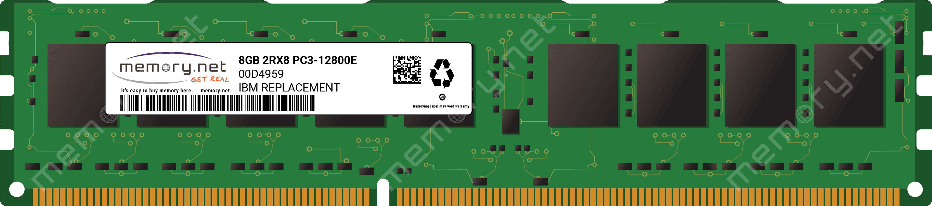 MemorySolutioN - Memory - 8GB (00D4958, 00D4959) (00D4958. 00D4959) thumbnail