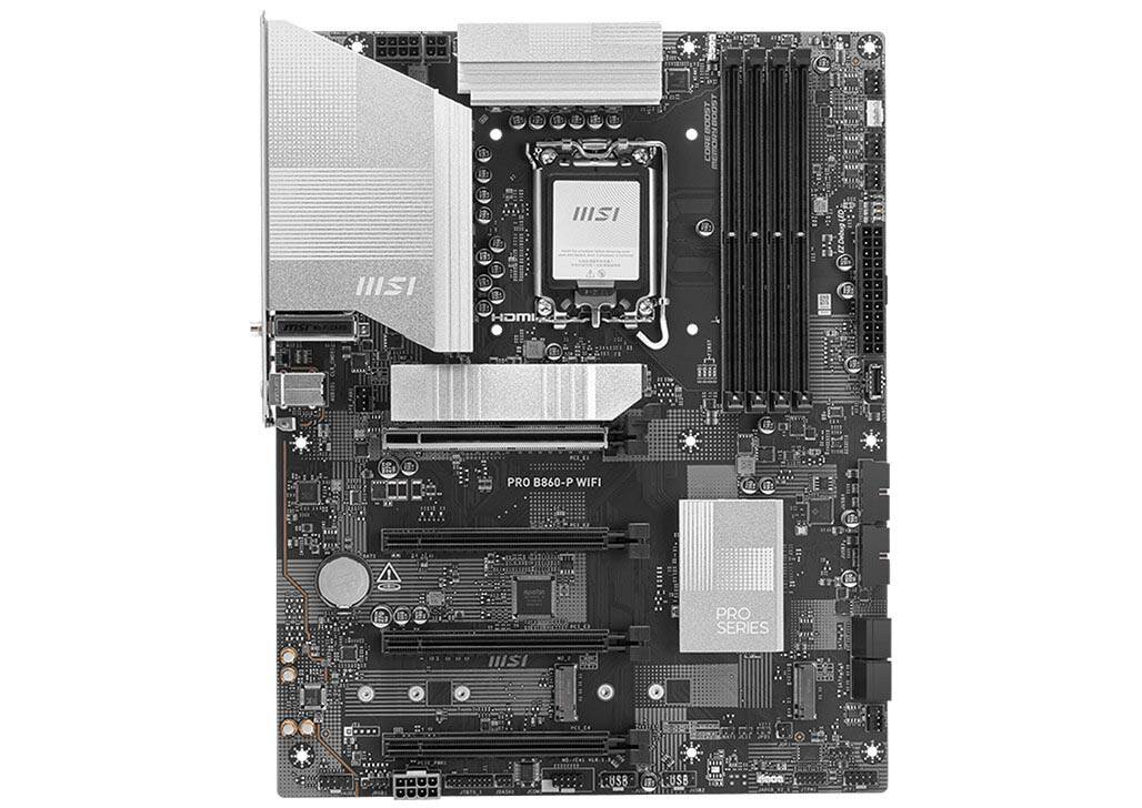 MSI Pro B860-P WiFi Motherboard (Intel LGA 1851) (601-7E41-02S) thumbnail