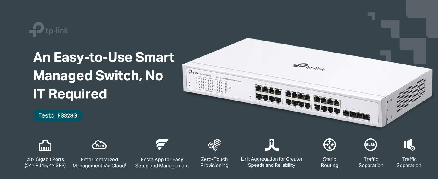 TP-Link Festa FS328G Smart Switch (FESTAFS328G) thumbnail