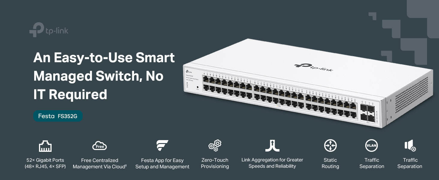 TP-Link Festa FS352G Smart Switch (FESTAFS352G) thumbnail