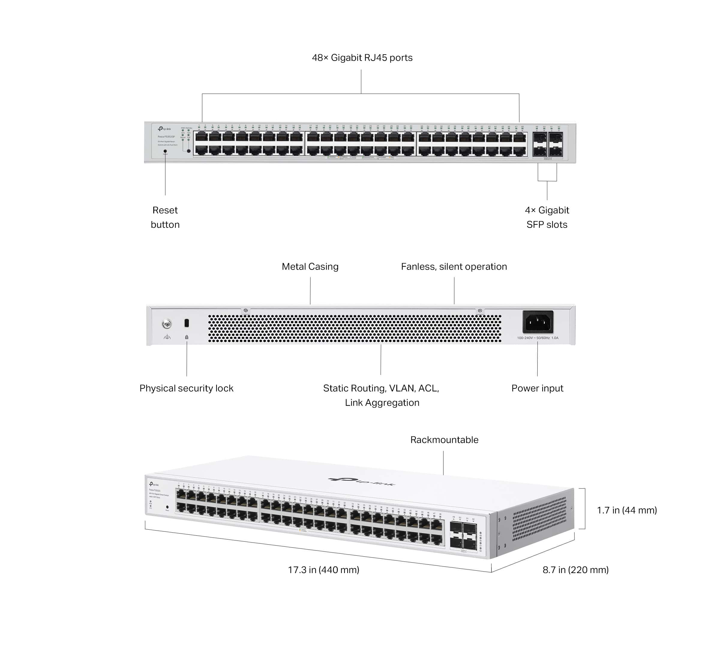 TP-Link Festa FS352GP Smart PoE+ Switch (FESTAFS352GP) thumbnail