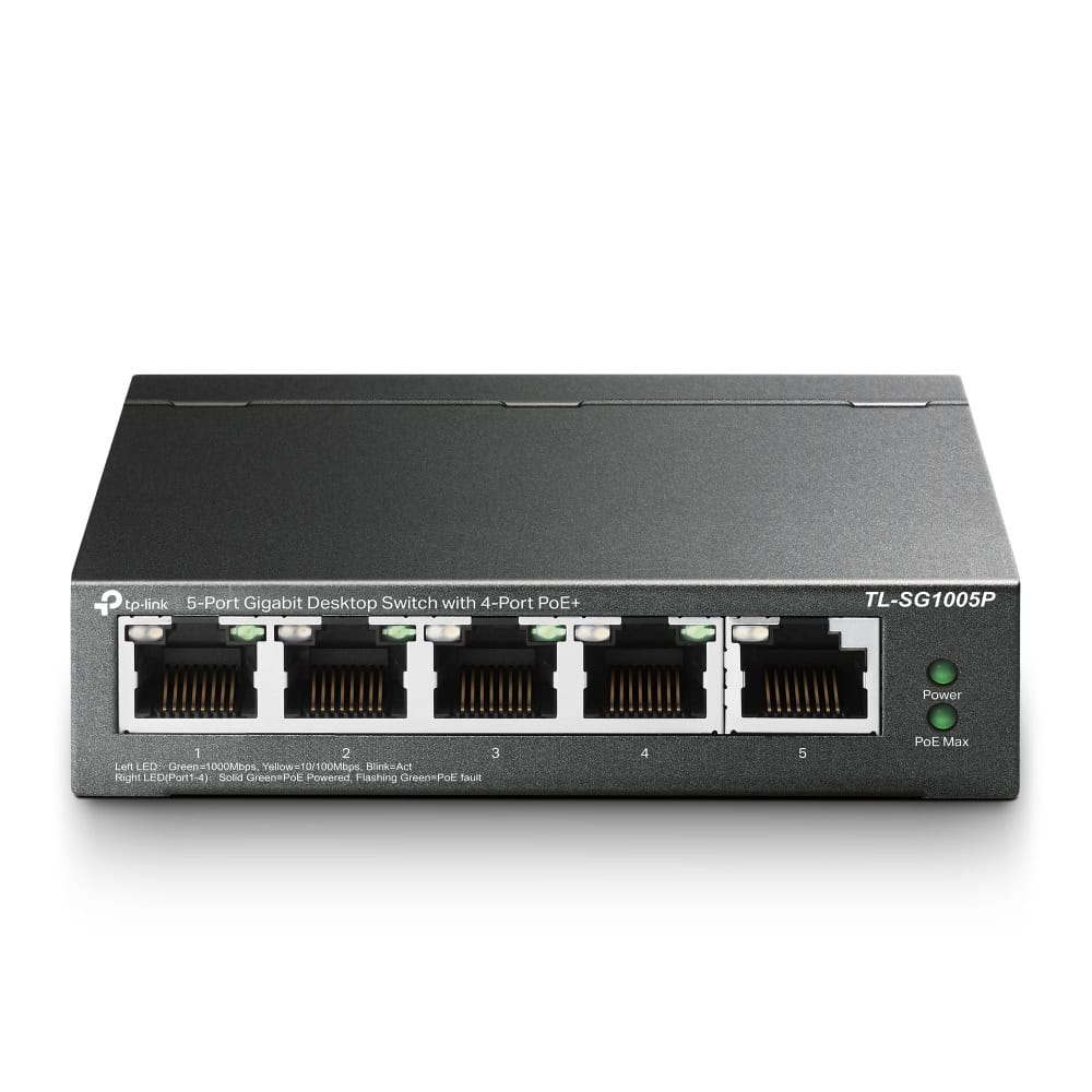 TP-Link TL-SG1005P PoE+ Black (TL-SG1005P V1) thumbnail