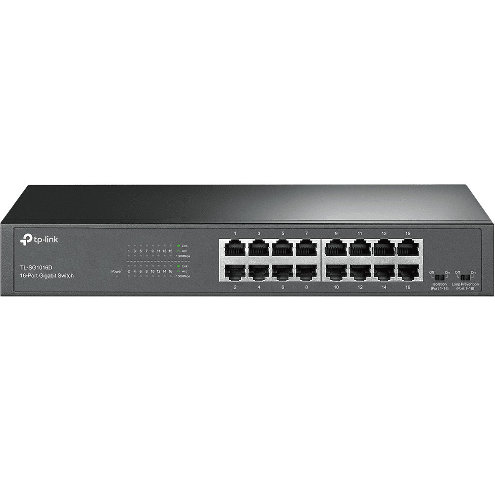 TP-LINK TL-SG1016D Switch with 16 Gigabit Ports (TL-SG1016D V7) thumbnail