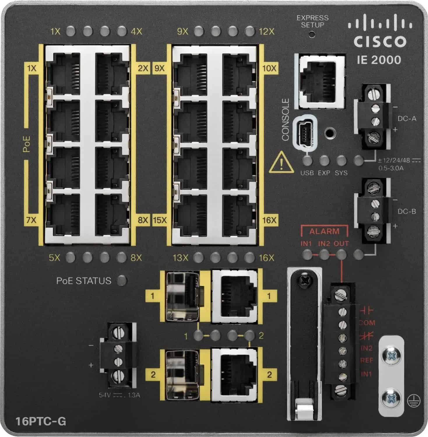 Cisco Switch/POE on LAN Lite base GE uplinks (IE-2000-16PTC-G-L) thumbnail