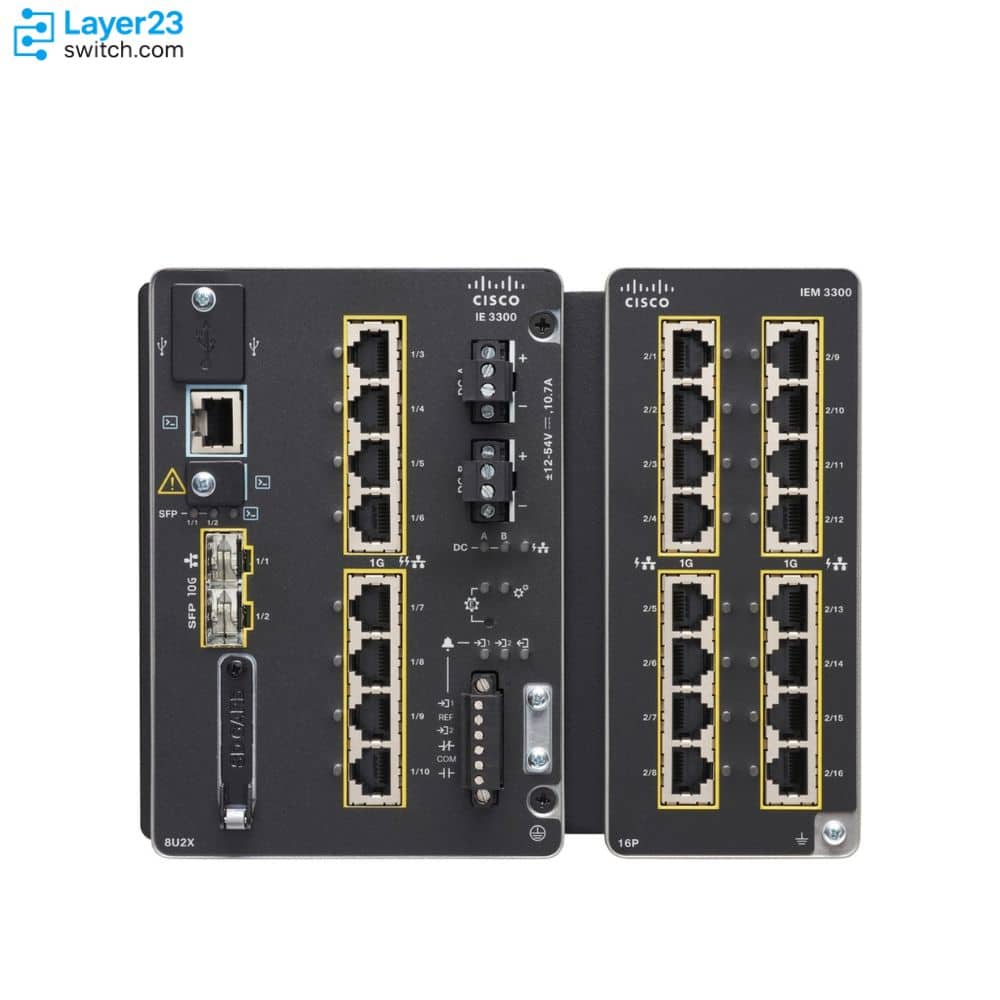 Cisco CATALYST IE3300 W/ 8 GE COPPER (IE-3300-8U2X-A) thumbnail